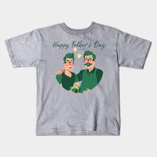 happy fathers day - father and son Kids T-Shirt